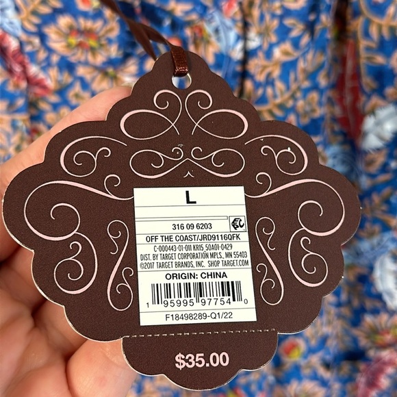 NWT Knox Rose Off The Coast Floral Tiered Boho Midi Sundress Size Large - Picture 9 of 16